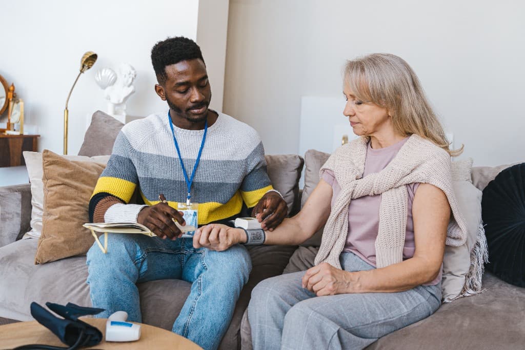 Supportive after-hospital care in a calm home setting